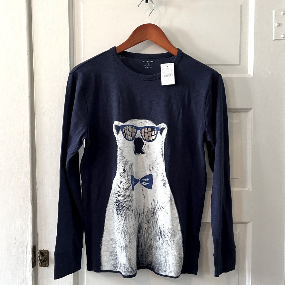 J. Crew Crew Cuts Graphic Long Sleeve T-Shirt - XL (12-14)